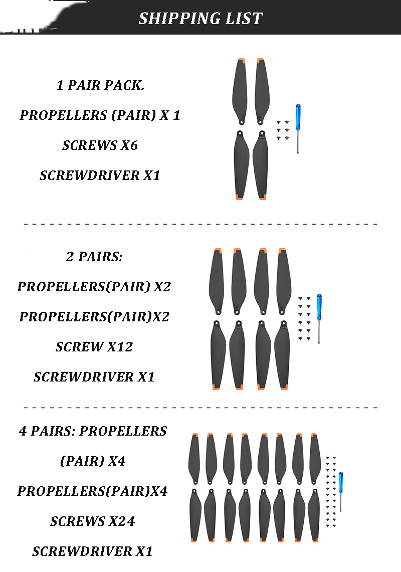Mini Propeller Blade Wing Drone 6030 Accessories Drones For Dji 3 Pro