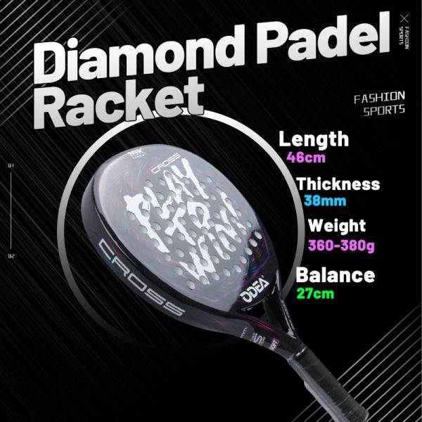 18k Carbon Fiber Padel Racket Professtional  Men Women Paddle Tennis Racket