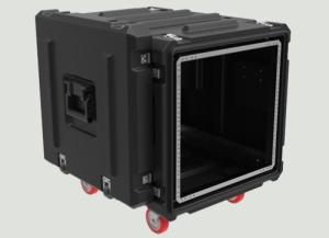 120KG IP65 Shock Racks Absorber Rack Box 4 Wheels Skb 10u Rack Case