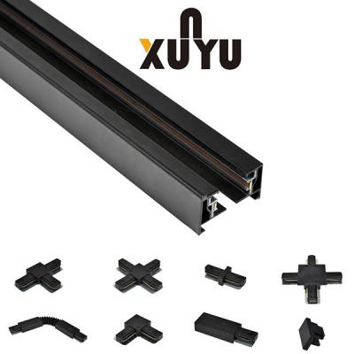 Square Flat Copper Track Light Bars 2 Wires 1 Circuit For Indoor Commercial
