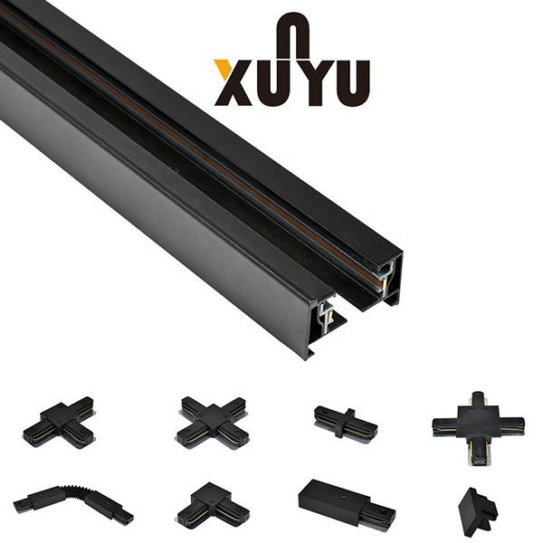 Square Flat Copper Track Light Bars 2 Wires 1 Circuit For Indoor Commercial