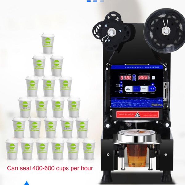 22.2 KG Capacity Milk Tea Sealing Machine with Temperature Control and Easy Operation