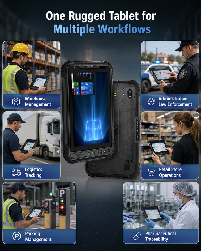 Rugged Win Tablet PC 8 Inch Supports Onsite Equipment Checks and Operations Records