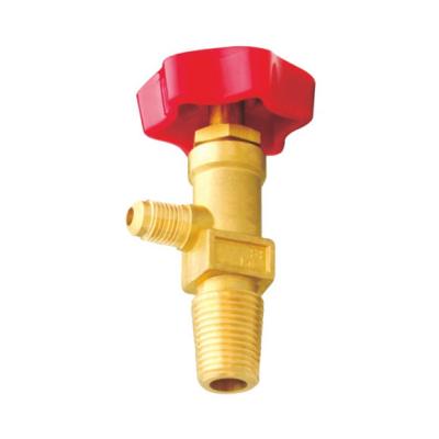 Male Thread AC Spare Parts Refrigerant Valve Safe Steel  1/4''