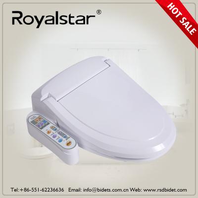 Electric Hygienic Heated Toilet Seat Bidet , Automatic Toilet Seat ABS Plastic Cover
