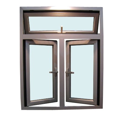 Custom Aluminum French Tempered Casement Glass Windows