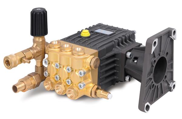 FLOWMONSTER gasoline/diesel engine drive washer pump 3WZ-1807D1A brass high pressure triplex plunger pump 250Bar 15LPM