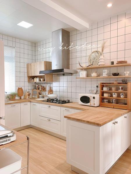 Chinese Furniture Modern Kitchen Melamine Wood Kitchen Cabinetry
