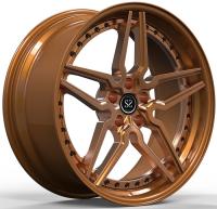 2 PC Sputtering Bronze Staggered 20 and 21 inches Alloy Wheels Machined Face For Luxury Cars