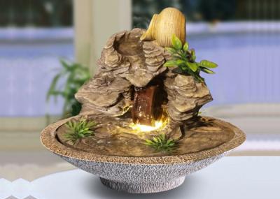 Multi - Color Polyresin Mountain  Indoor Tabletop Fountains