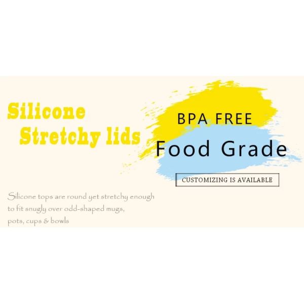7 Embalaje tapa de recipiente reutilizable Silicona Productos para el hogar BSCI redondo