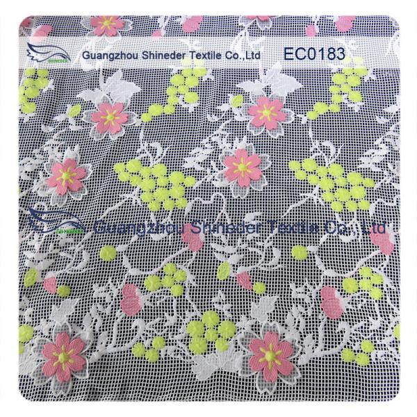 High Density Nylon Cotton Lace Fabric Embroidered Lace For Lady Garments