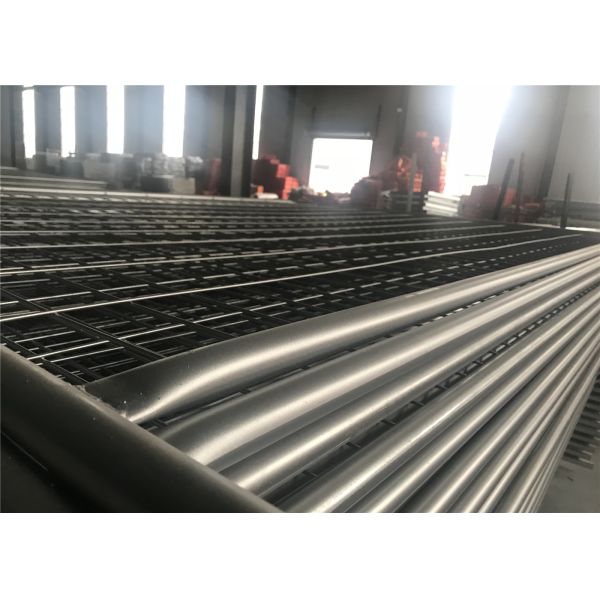 2.1mtr x 2.4mtr temporary fencing panels OD 32mm frame wall thick 2.00mm mesh 60mmx150mm diameter 3.00mm perth market