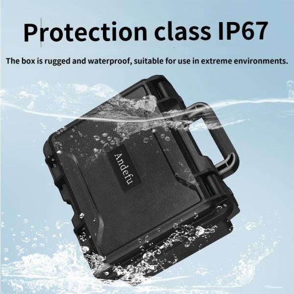 EM-3325 Caja de herramientas portátil 362x310x174mm IP67 a prueba de agua