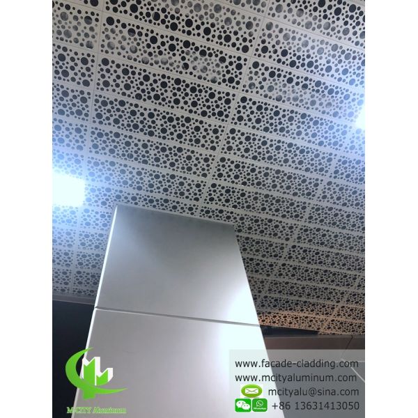 Алюминиевое облицовка фасада с покрытием в порошке белого ПВДФ алюминиевого листа