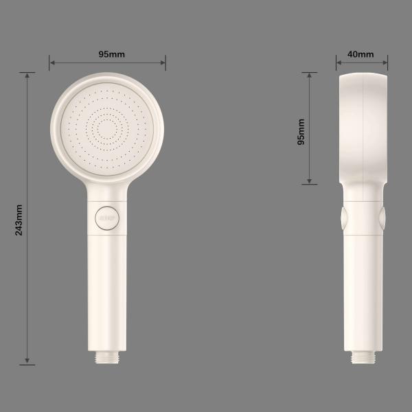 High Pressure Water Saving Shower Head Chlorine Removing Water Purifying Shower Head Multi Mode Water Output