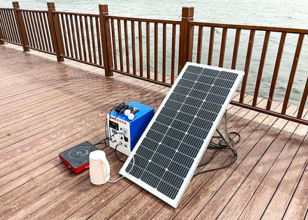 Monocrystalline Silicon 1500 Watt Off Grid Solar System 220V With Lead Acid Battery