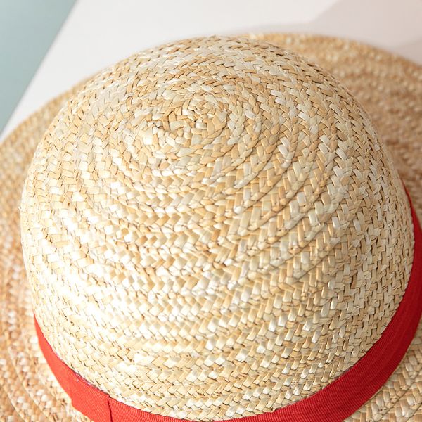 Anime Cosplay Dress Up Sun Hat with Ribbon Rope Accessory Type and Performance Design