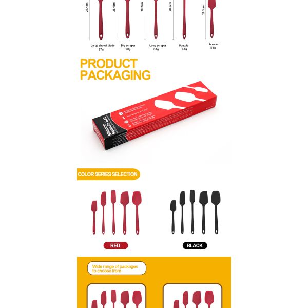 Качество еды логотипа OEM набор утвари силикона 5 частей