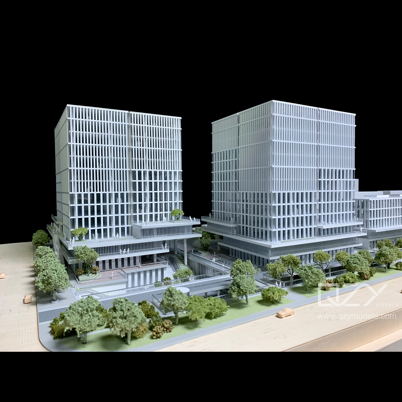 Наложение 1/300 Ханчжоу Ванке Sky City Model Архитектурный модель