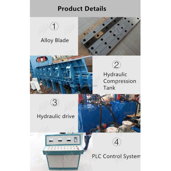 Xrido 5-7TPH Hydraulic Gantry Shears for Scrap Metal Cutting