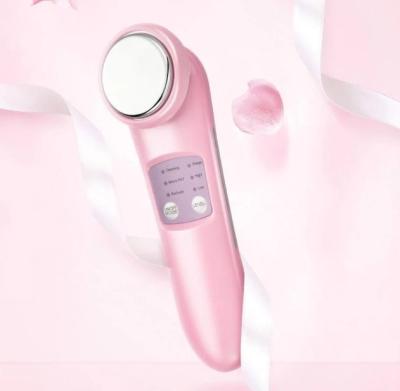 Blue Red Light Handheld Face Cleaning Device , Ultrasound Facial Home Device