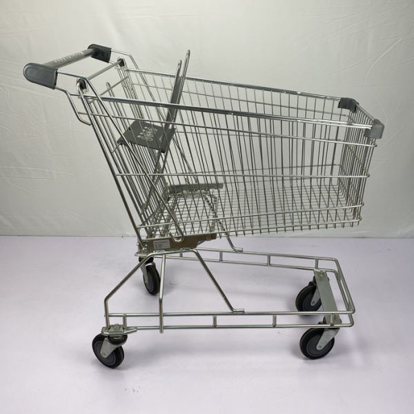Australian Style 150L Supermarket Shopping Trolley Metal Gray Chain Store Shopping Cart CE