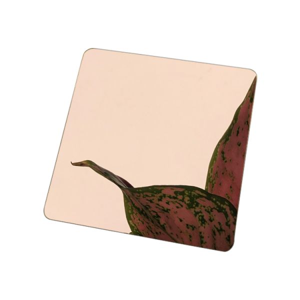 PVD Coated Bronze Mirror 201 Grade Stainless Steel Decorative Plate with 6K/8K Surface Finish