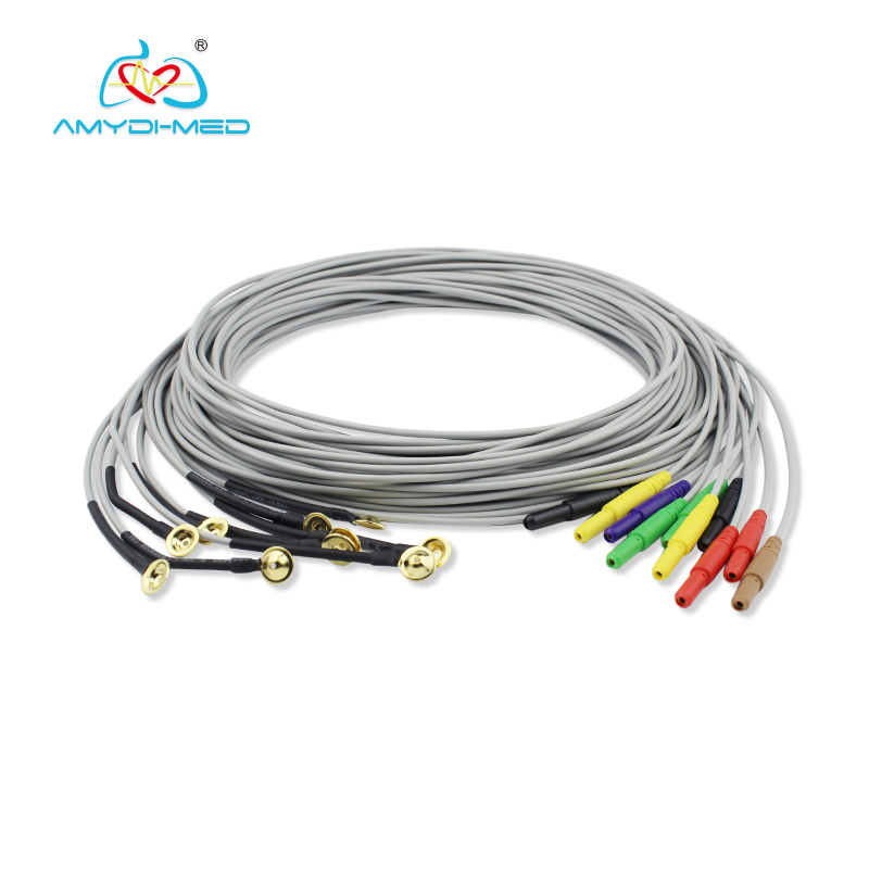 Medical Materials Reusable Eeg Electrodes 12 Leads Eeg Ear Clip Electrodes