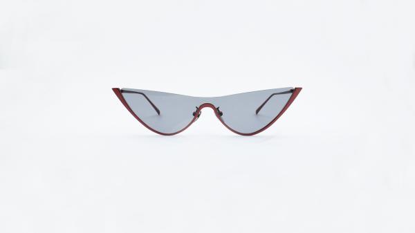 Summer cool Typical Cateye Sunglasses one piece lens half rims metal Eyeglasses UV 400