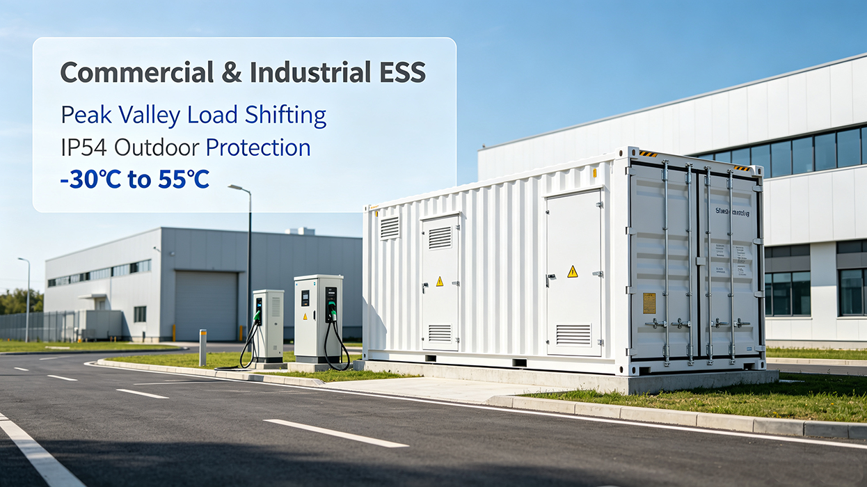 500kW 1.106MWh IP54 Container Energy Storage System | Outdoor Integrated ESS for Solar & Grid Storage
