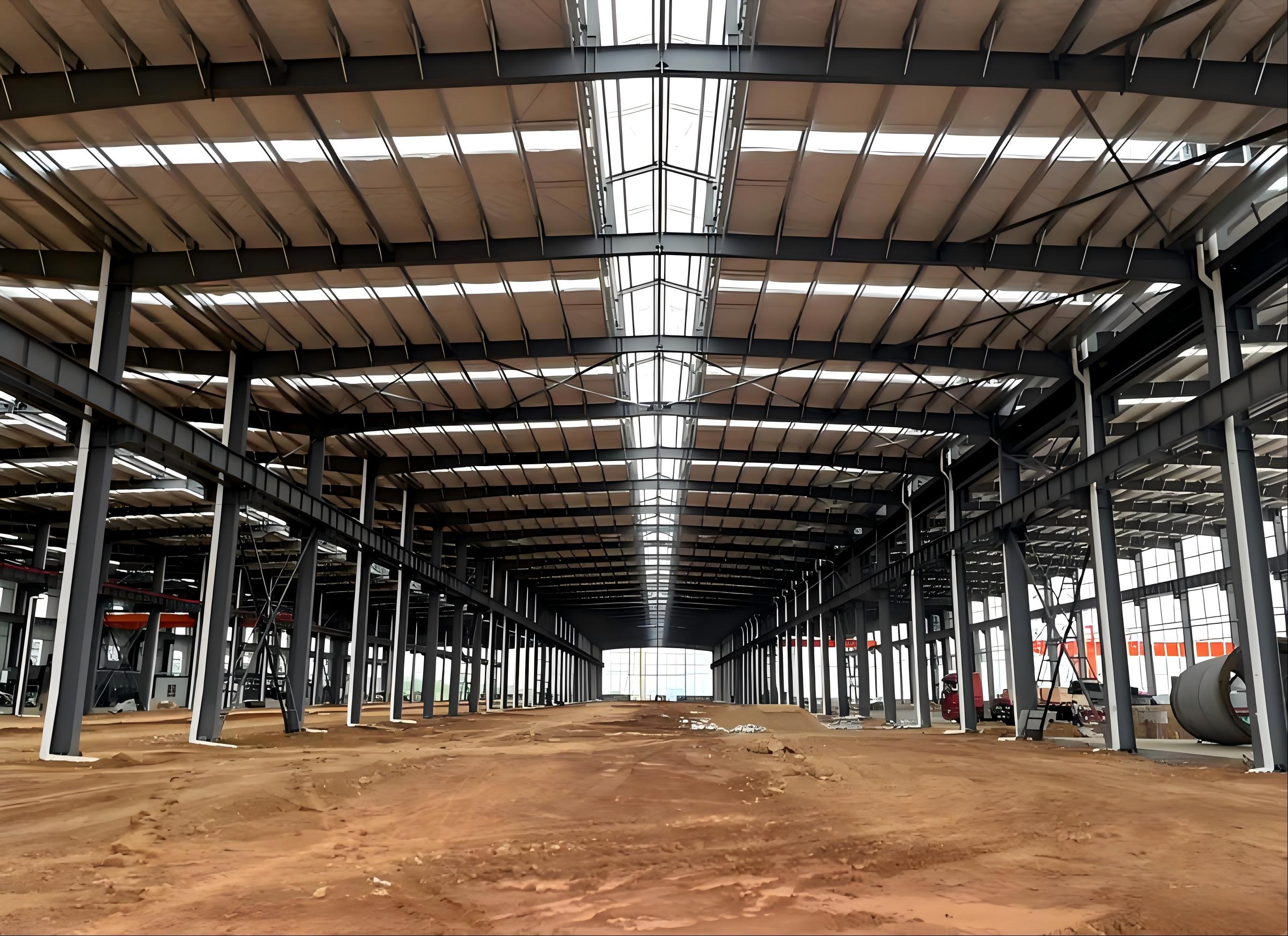 Large-Span Metal Workshop Building Kits, Q355 Industrial Plant Prefabricated Commercial Buildings
