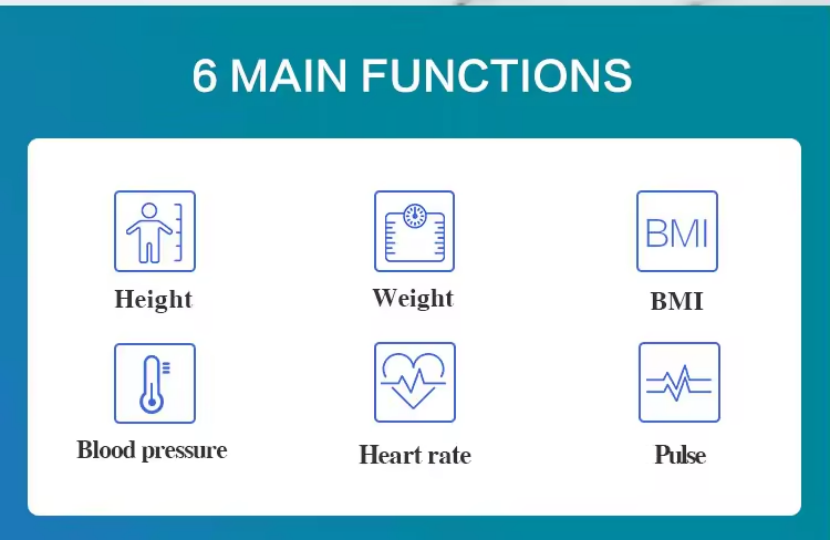Scale for Weighing People Blood Pressure Height Weight Ultrasound Machine Body Analysis Scale