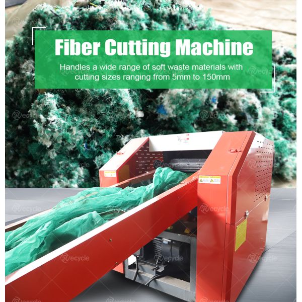 Factory Price Waste Fabric Cotton Fiber Cloth FIBC Ton Bag Cloth Cutting Machine Straw Shredding Machine