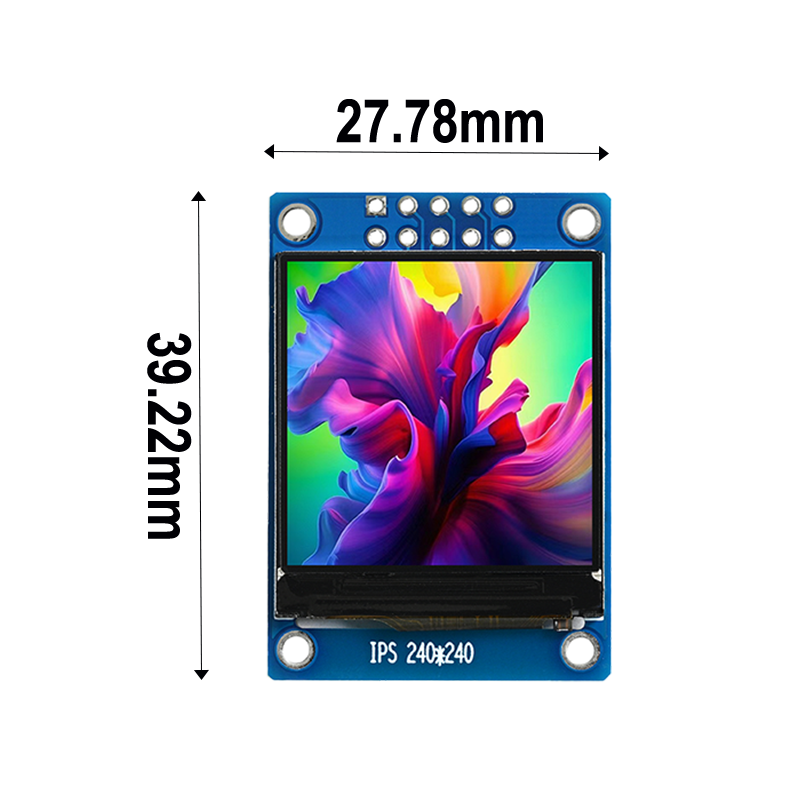 1.3-inch IPS 240X240 TFT high-definition LCD display with character library ,segment lcd display,segment lcd
