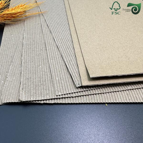 Fluted Cardboard Sheets Made From Recycled Pulp Packaging Pads And Paper Filler Inserts In Brown White And Black Colors