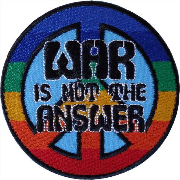 Peace And Love Embroidered Cloth Badges Rainbow Peace Sign Symbol