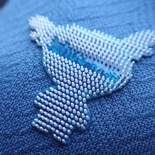 Printed Logo Plain Black Elastic Band Heat Transfer Silicone Brush