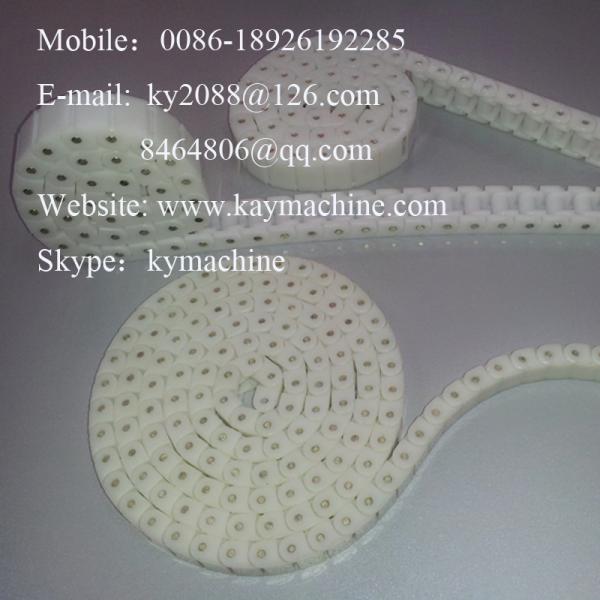 POM PP plastic Case Chain 40P Small straight running plastic chain with closed top plate manufacturer factory producer