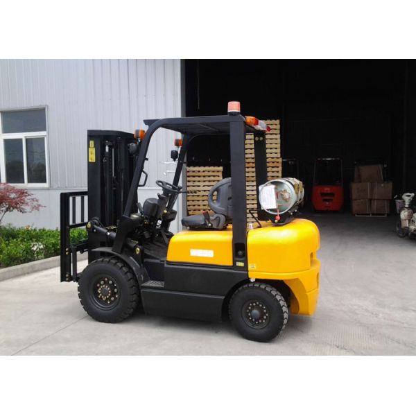 High Efficiency Industrial Forklift Truck , Dual Fuel Gasoline Forklift Truck