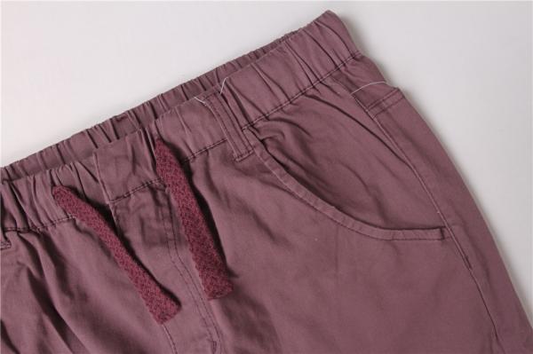 Casual Cuffed Hem Ladies Chino Pants 	98% Cotton 2% Elastane