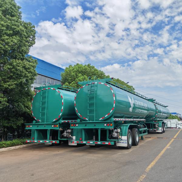 CLW 2 Axle Stainless Steel Tanker Truck Heavy Duty Drinking Water Tank Semi Trailer