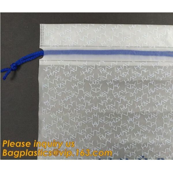 cornstarch based custom printed wholesale Eco friendly biodegradable hotel drawstring laundry plastic bag with logo