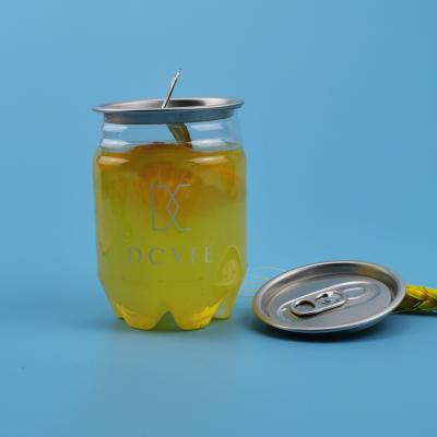latas de bebida 250ml plásticas descartáveis vazias com tampa de alumínio