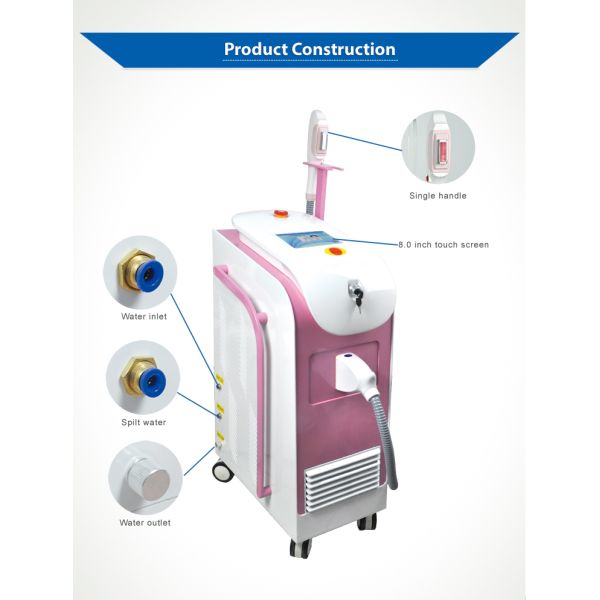 360 Magneto-optics laser Beauty Machine Vertical laser hair removal machine Laser mole removal Multi-handle laser machine