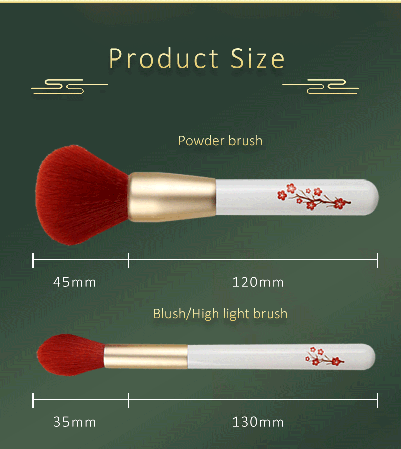 Особенная щетка макияжа перемещения картины цветка 5PCS персонализированная для теней для век порошка