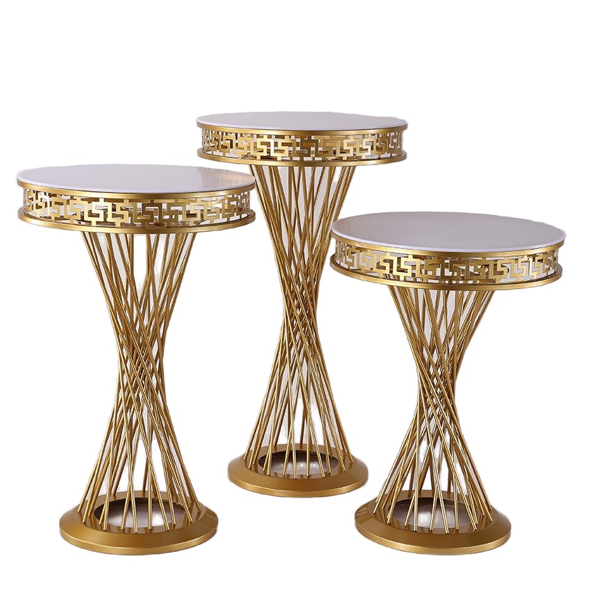 Wedding Jane Luxury Wedding Cake Stands – Metal & Acrylic Top