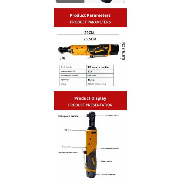 1500 маха литийный электрический решетчатый ключ 90 градусов угол мощности крутящий момент ключ