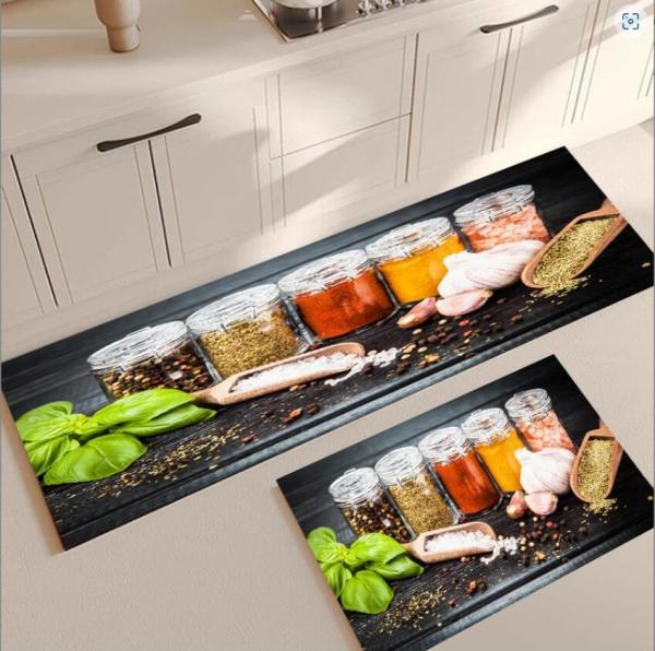 Tapete de piso absorvente de óleo para temperos de cozinha para 40*160cm