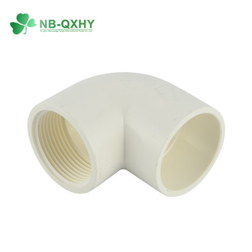 QX Customization Sch40 PVC Pipe Fitting 90 Degree Female Elbow with Customized Request